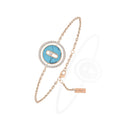 Messika Lucky Move Armband KM Türkis (11652-PG) aus Roségold mit Diamant und Türkis