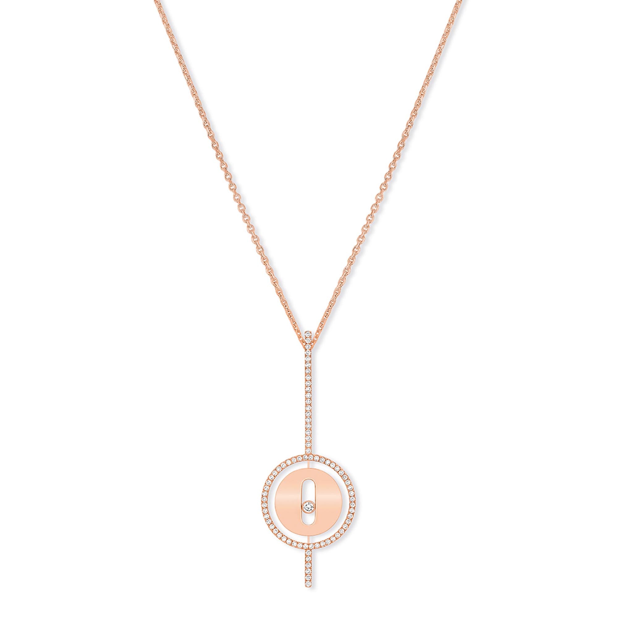 Messika Lucky Move Arrow Collier (10113-PG) aus Roségold mit Diamant