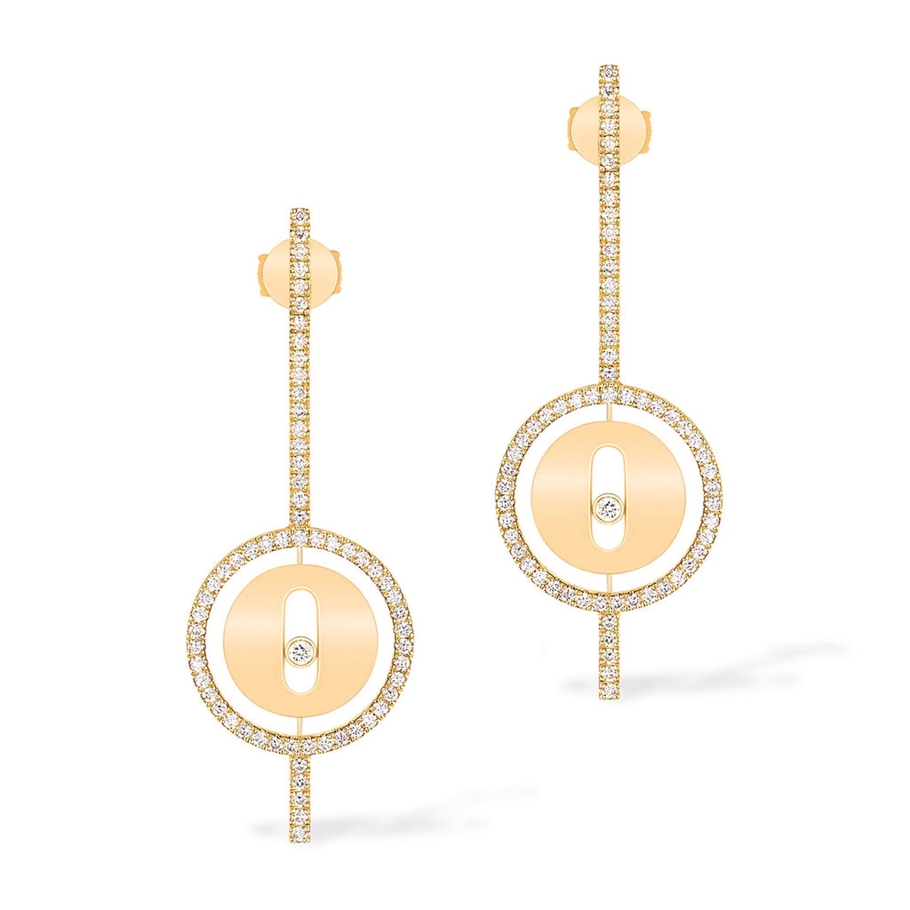 Messika Lucky Move Arrow Ohrring (07516-YG) aus Gelbgold mit Diamant