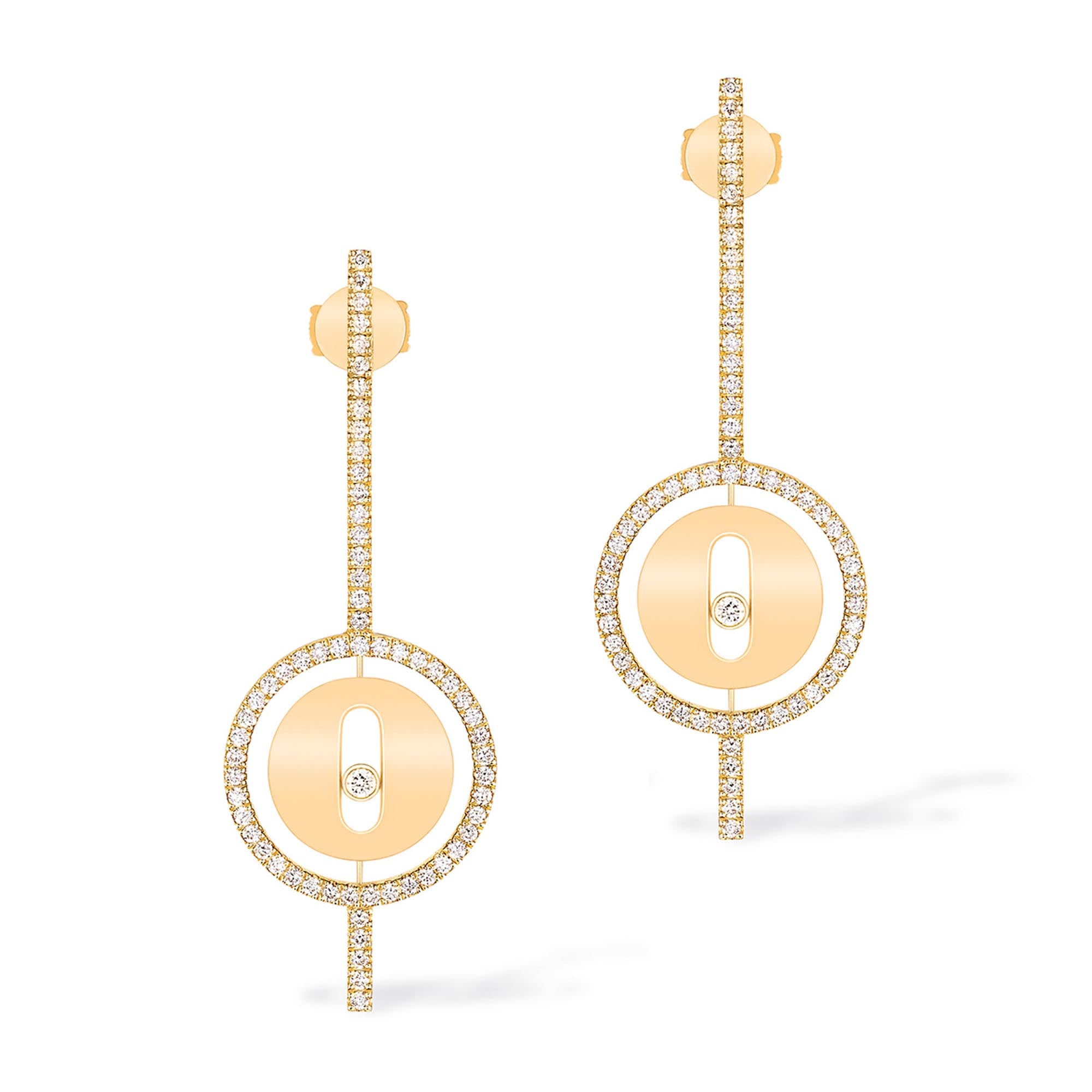 Messika Lucky Move Arrow Ohrring (07516-YG) aus Gelbgold mit Diamant