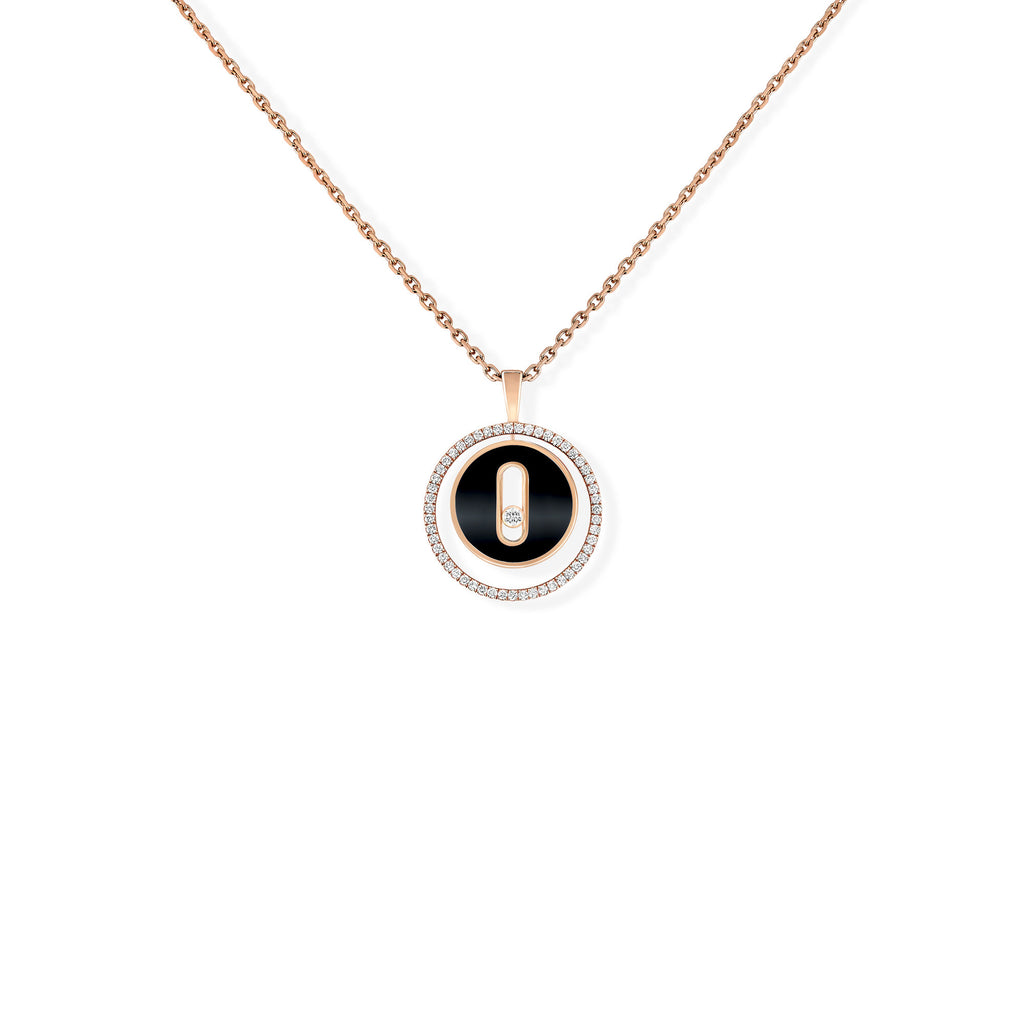 Messika Lucky Move Kette KM Onyx (12317-PG) aus Roségold mit Diamant und Onyx