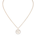 Messika Lucky Move Kette KM Perlmutt (11650-PG) aus Roségold mit Diamant und Perlmutt