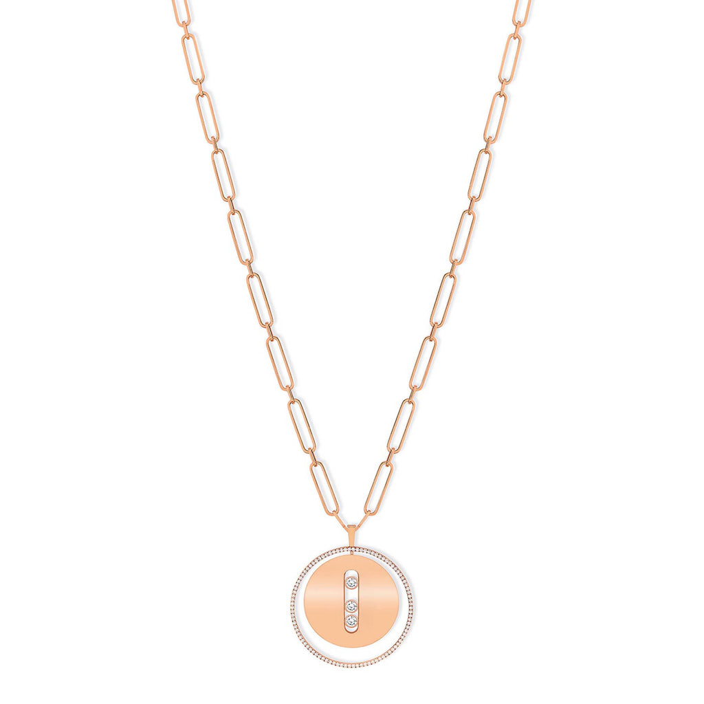 Messika Lucky Move Long GM Collier (10126-PG) aus Roségold mit Diamant