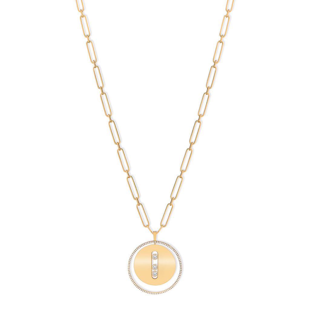 Messika Lucky Move Long GM Collier (10126-YG) aus Gelbgold mit Diamant