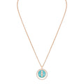Messika Lucky Move MM Kette Türkis (10836-PG) aus Roségold mit Diamant und Türkis