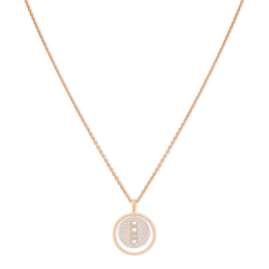 Messika Lucky Move MM Pavé Collier (07395-PG) aus Roségold mit Diamant
