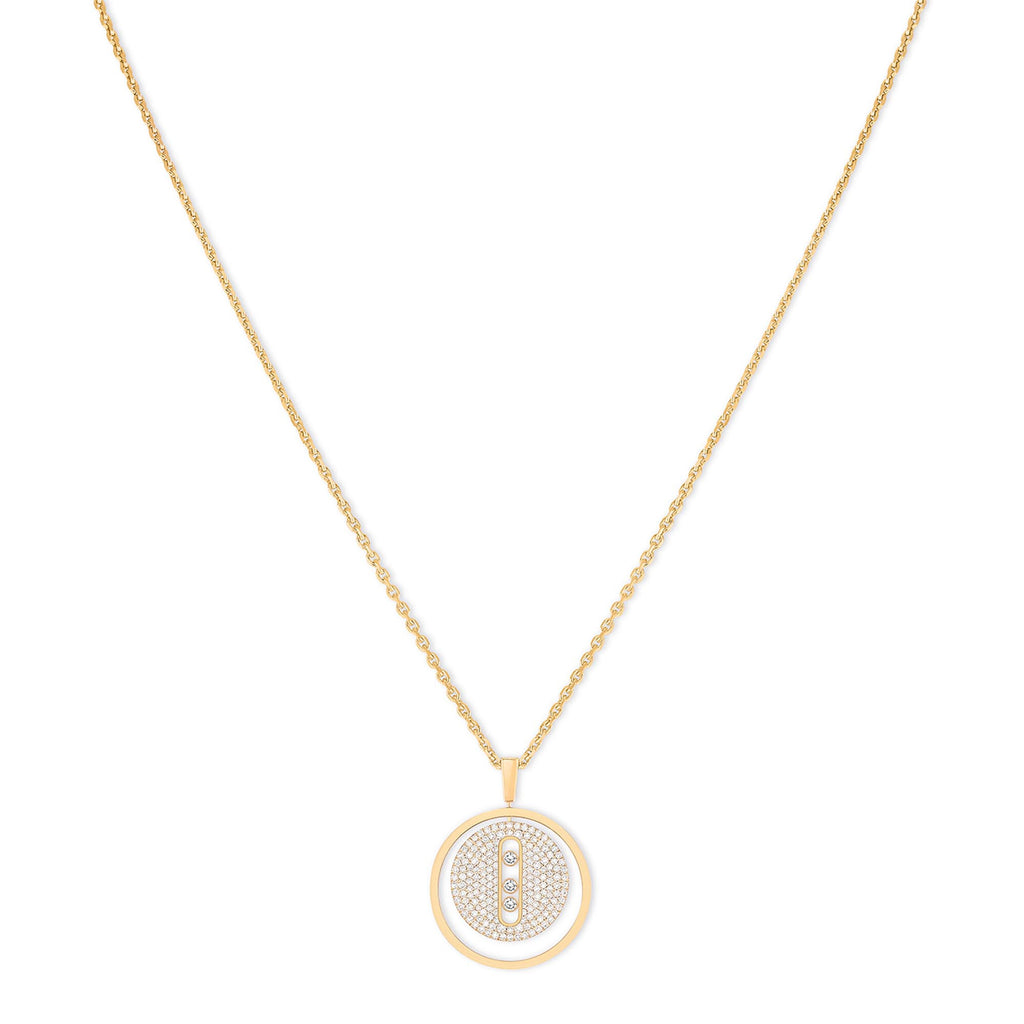 Messika Lucky Move MM Pavé Collier (07395-YG) aus Gelbgold mit Diamant