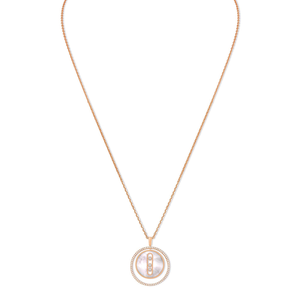 Messika Lucky Move MM weißes Perlmutt (10834-PG) aus Roségold mit Diamant und Perlmutt