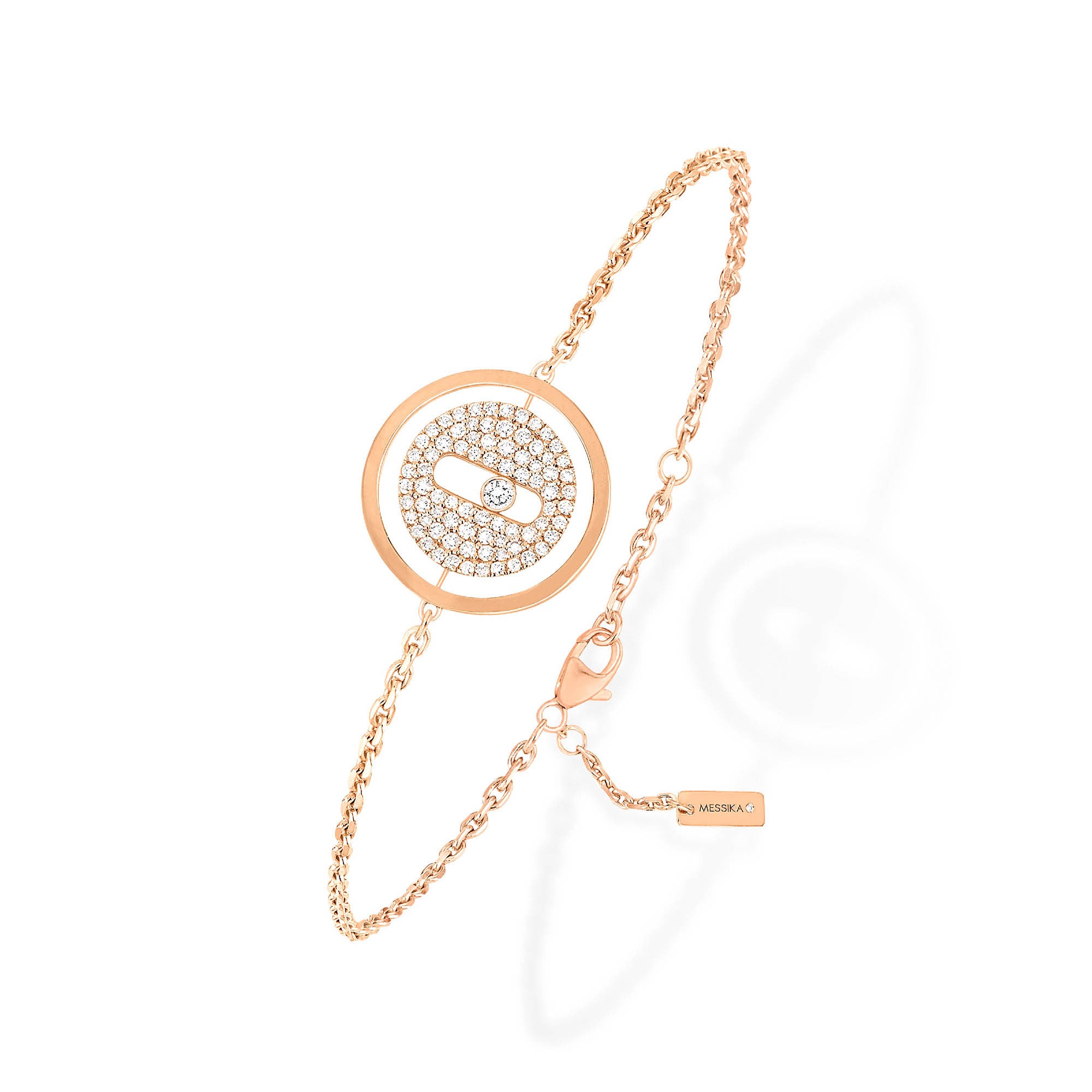 Messika Lucky Move Pavé PM Armband (07541-PG) aus Roségold mit Diamant