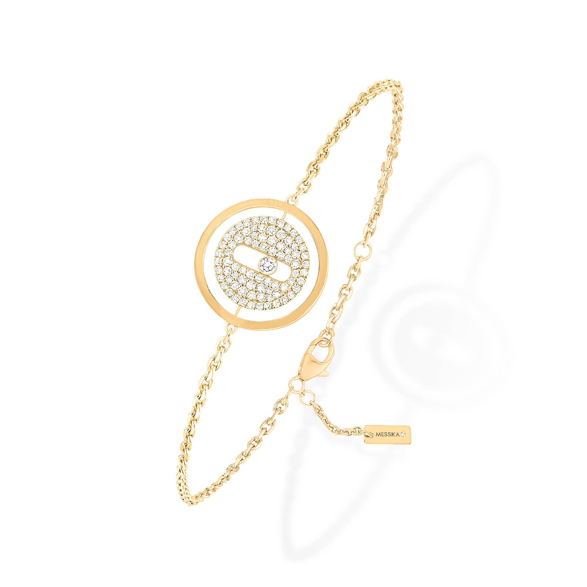 Messika Lucky Move Pavé PM Armband (07541-YG) aus Gelbgold mit Diamant