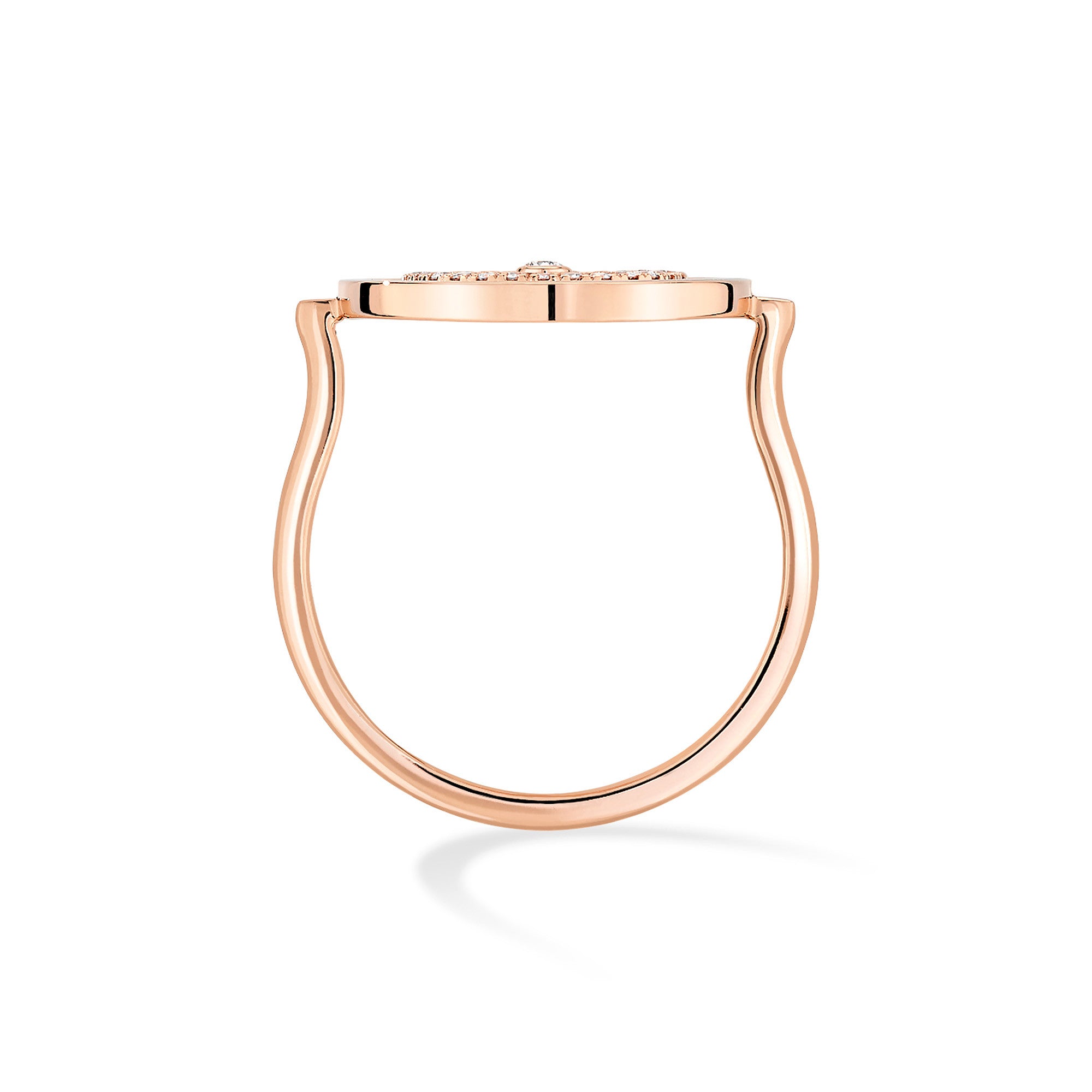 Messika Lucky Move Pavée PM Ring (07534-PG) aus Roségold mit Diamant