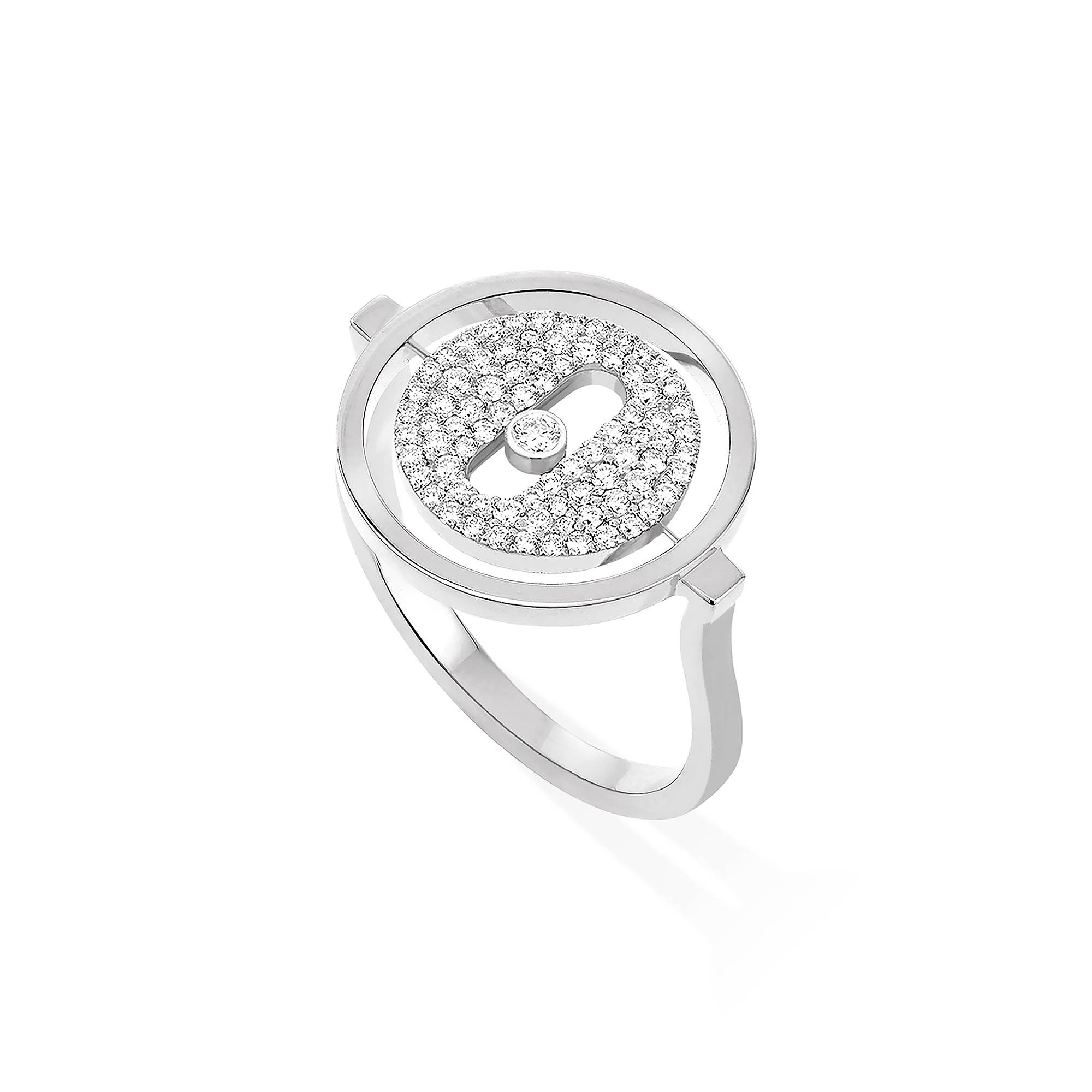 Messika Lucky Move Pavée PM Ring (07534-WG) aus Weißgold mit Diamant
