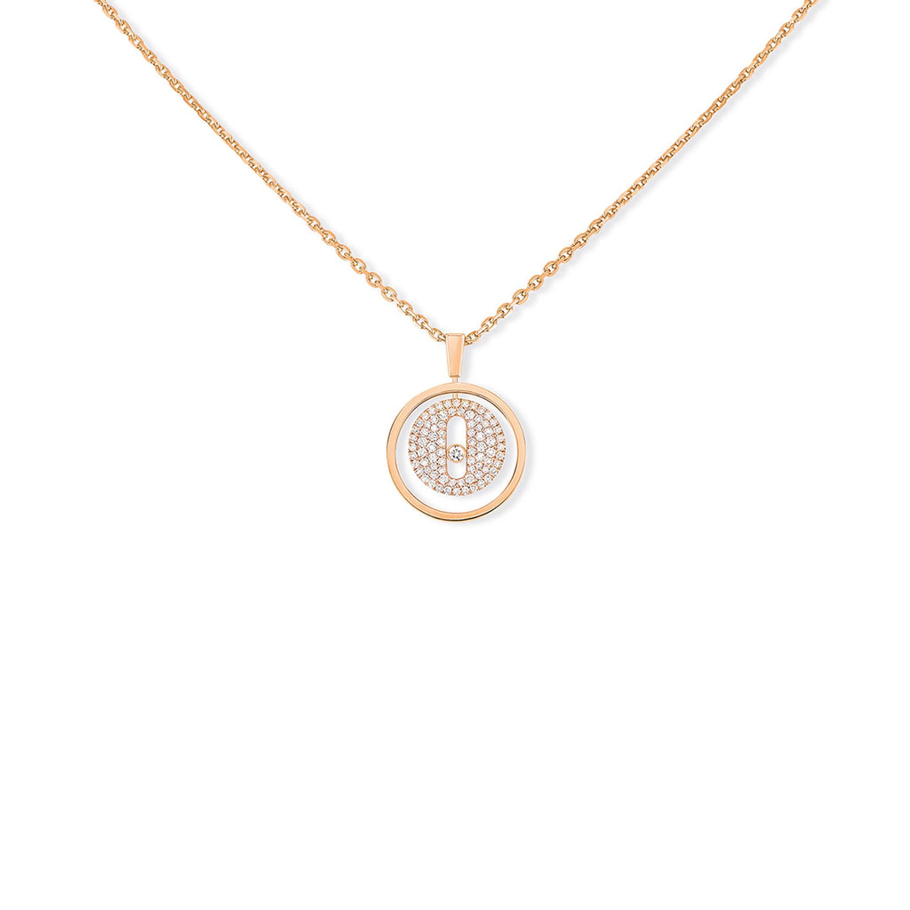 Messika Lucky Move PM Pavé Collier (07397-PG) aus Roségold mit Diamant