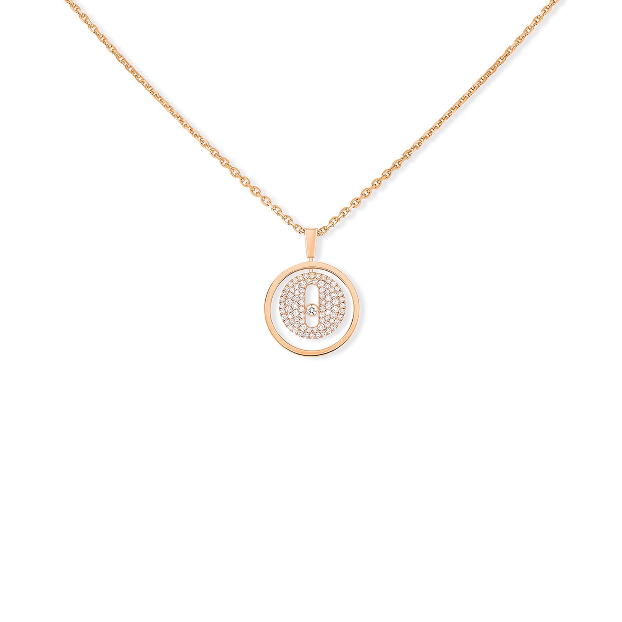 Messika Lucky Move PM Pavé Collier (07397-PG) aus Roségold mit Diamant