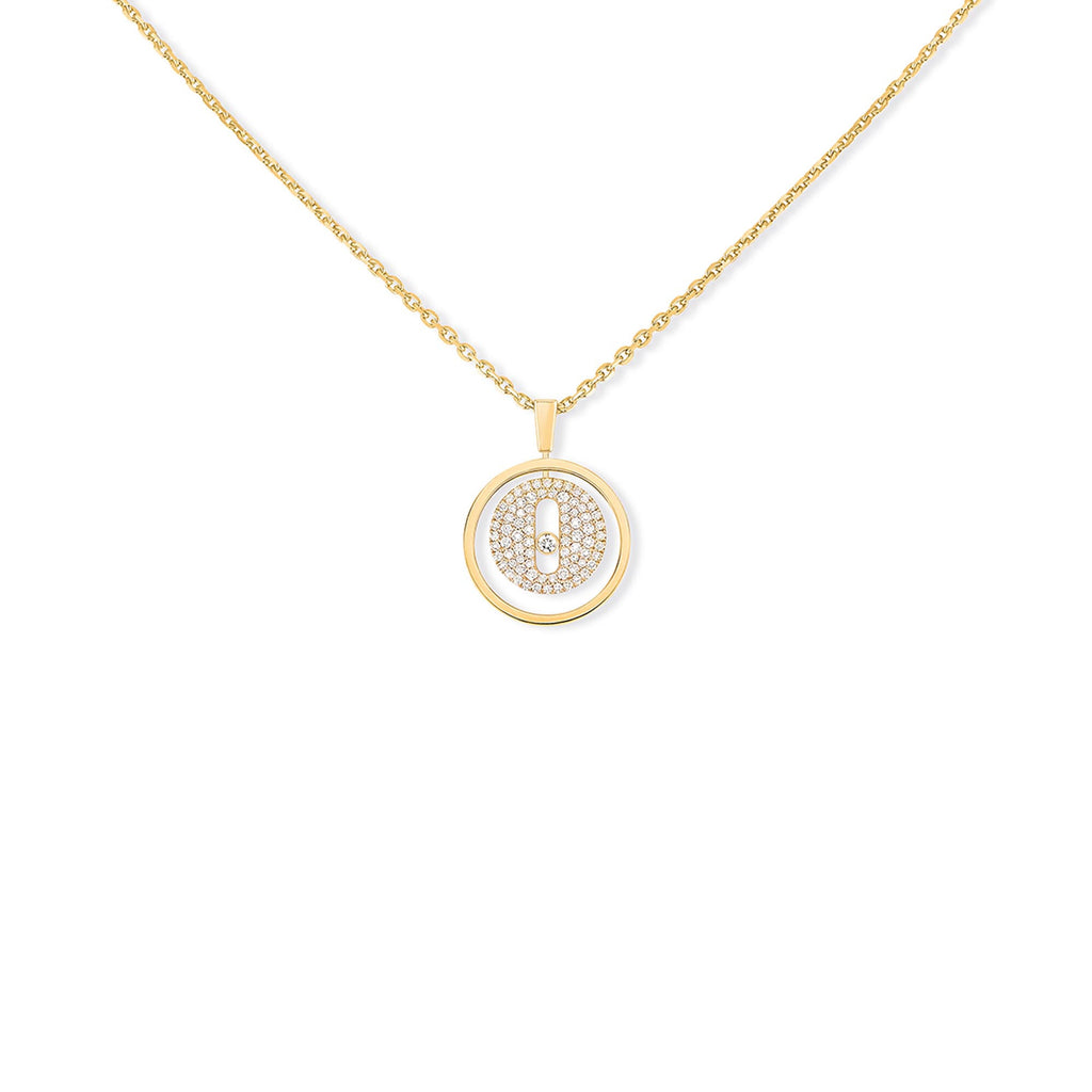 Messika Lucky Move PM Pavé Collier (07397-YG) aus Gelbgold mit Diamant