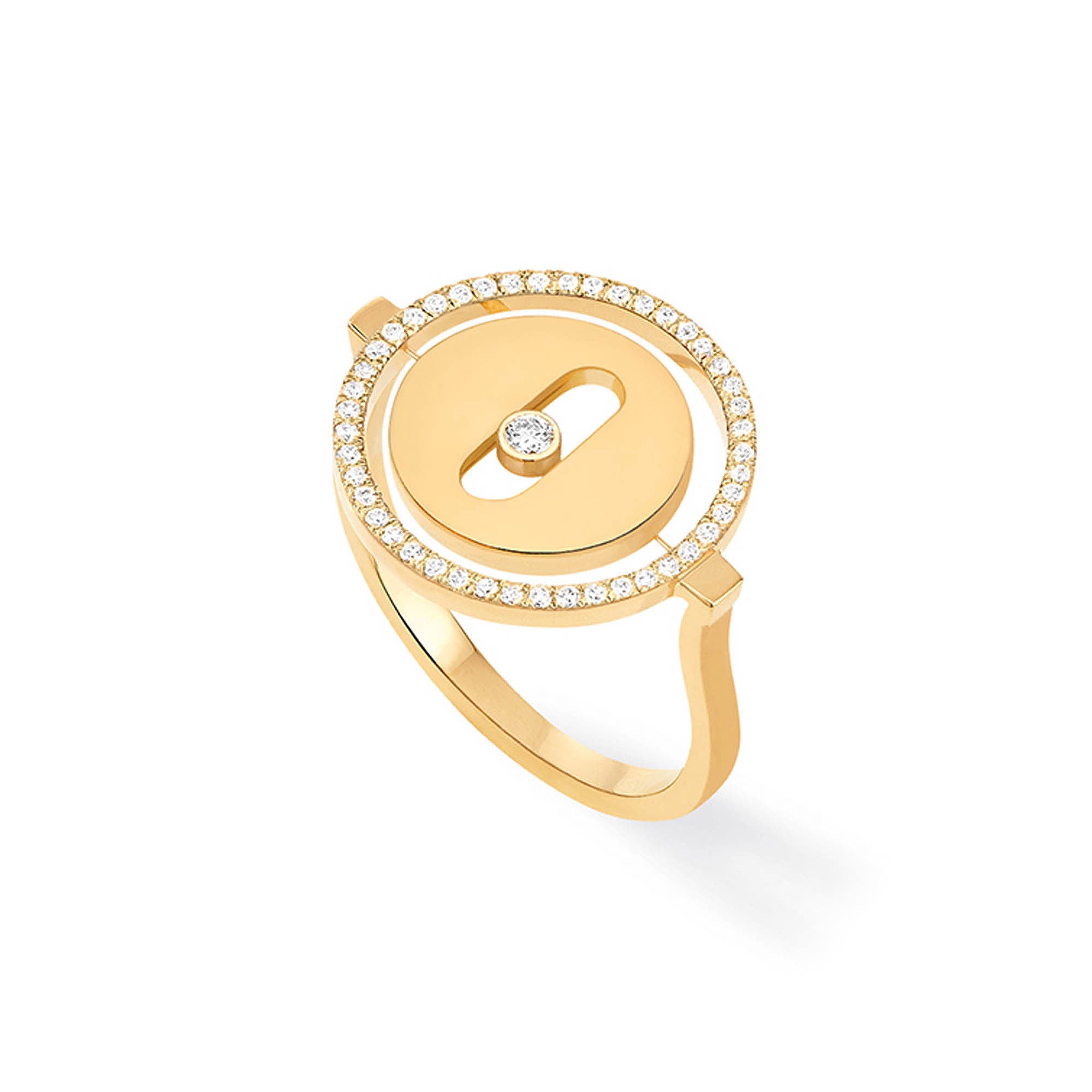 Messika Lucky Move PM Ring (07470-YG) aus Gelbgold mit Diamant