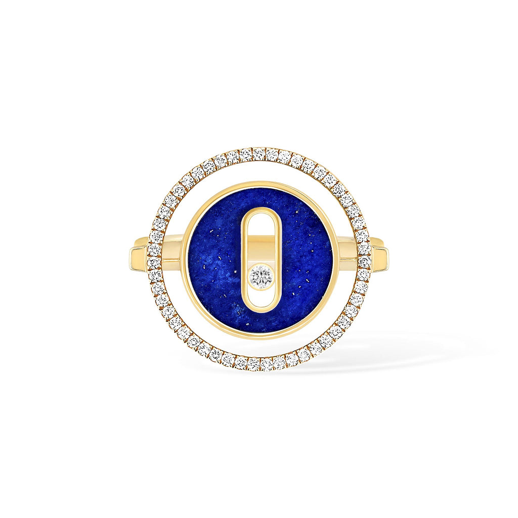 Messika Lucky Move Ring KM Lapislazuli (11951-YG) aus Gelbgold mit Diamant und Lapislazuli