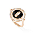Messika Lucky Move Ring KM Onyx (12322-PG) aus Roségold mit Diamant und Onyx