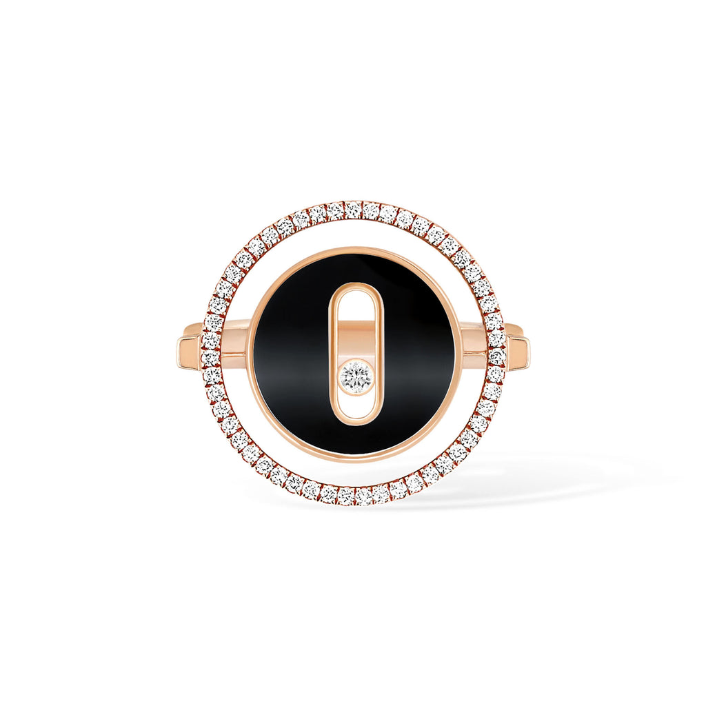Messika Lucky Move Ring KM Onyx (12322-PG) aus Roségold mit Diamant und Onyx