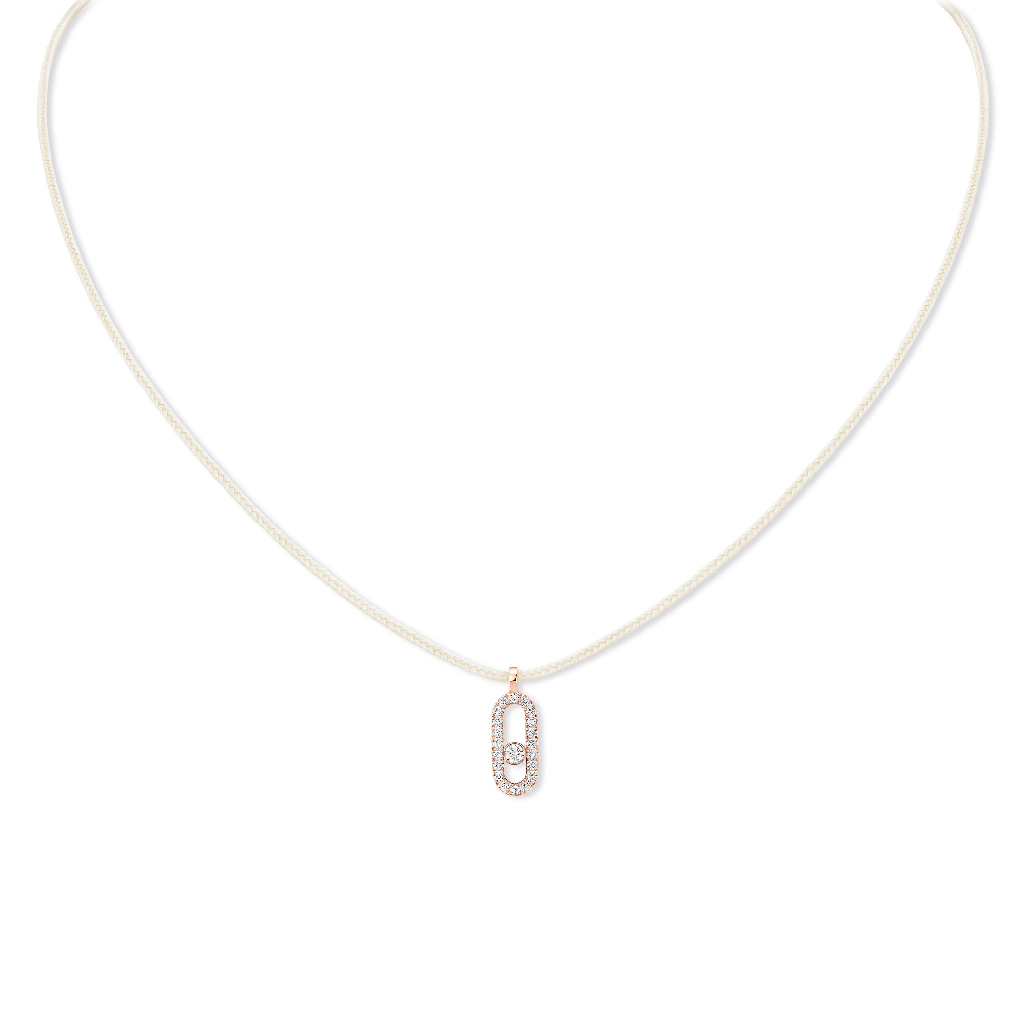 Messika Messika CARE(S) Anhänger mit Halskette (14104-PG) aus Roségold mit Diamant