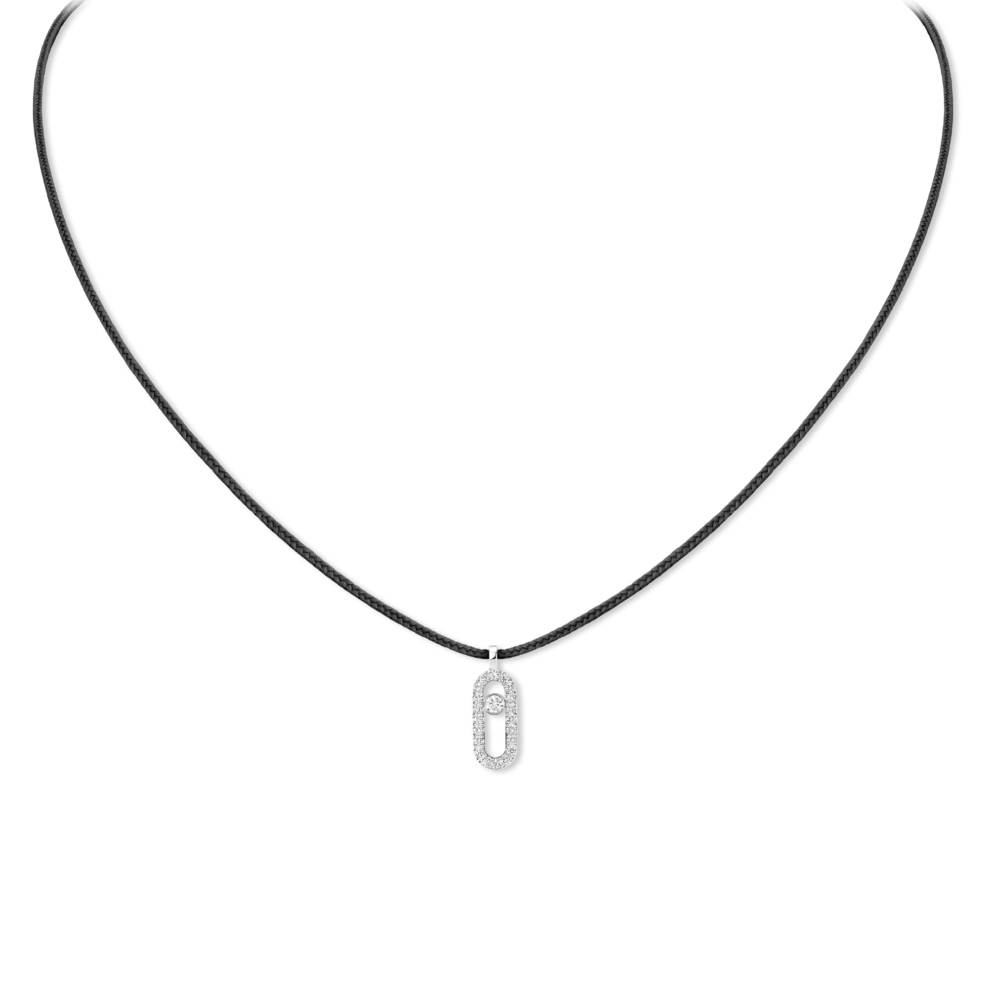Messika Messika CARE(S) Anhänger mit Halskette (14142-WG) aus Weißgold mit Diamant