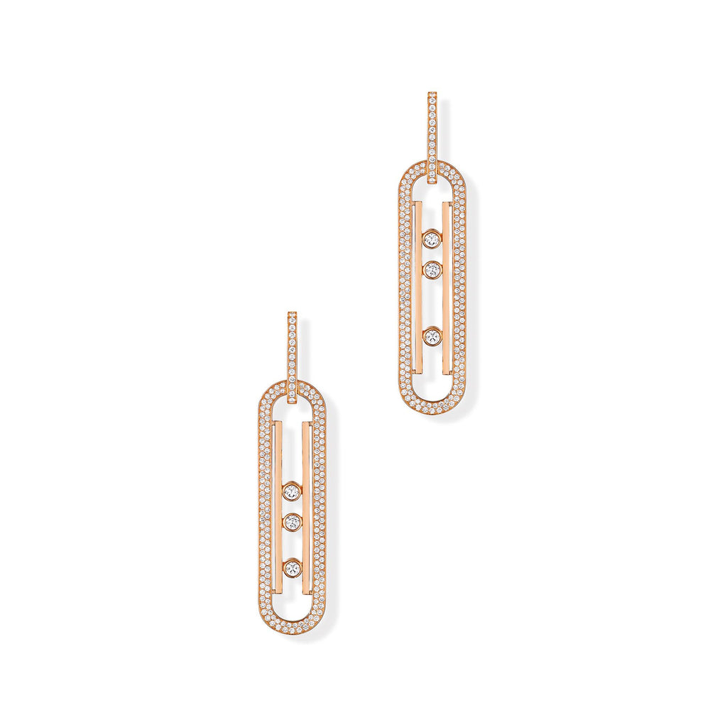 Messika Move 10th Anniversary XL Ohrhänger (06823-PG) aus Roségold mit Diamant