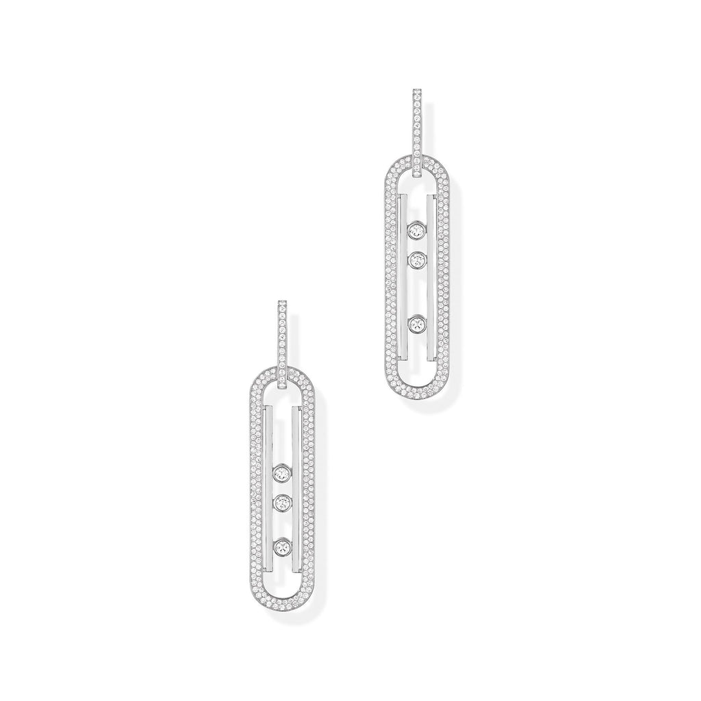Messika Move 10th Anniversary XL Ohrhänger (06823-WG) aus Weißgold mit Diamant