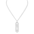 Messika Move 10th Diamantkette (07228-WG) aus Tricolor-Gold mit Diamant