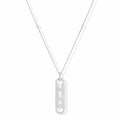 Messika Move 10th Diamantkette (10032-WG) aus Tricolor-Gold mit Diamant