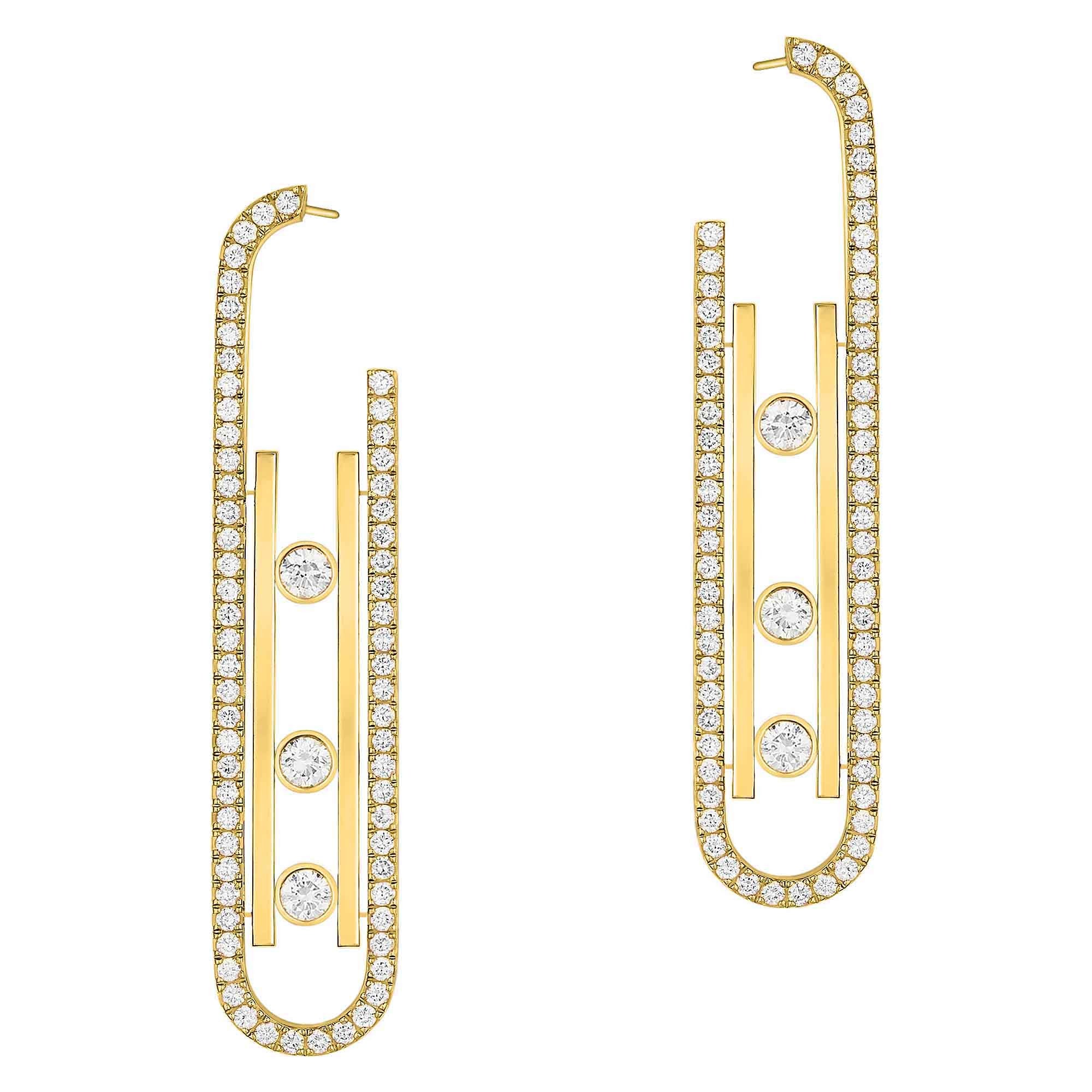 Messika Move 10th Ohrringe KM (10811-YG) aus Gelbgold mit Diamant