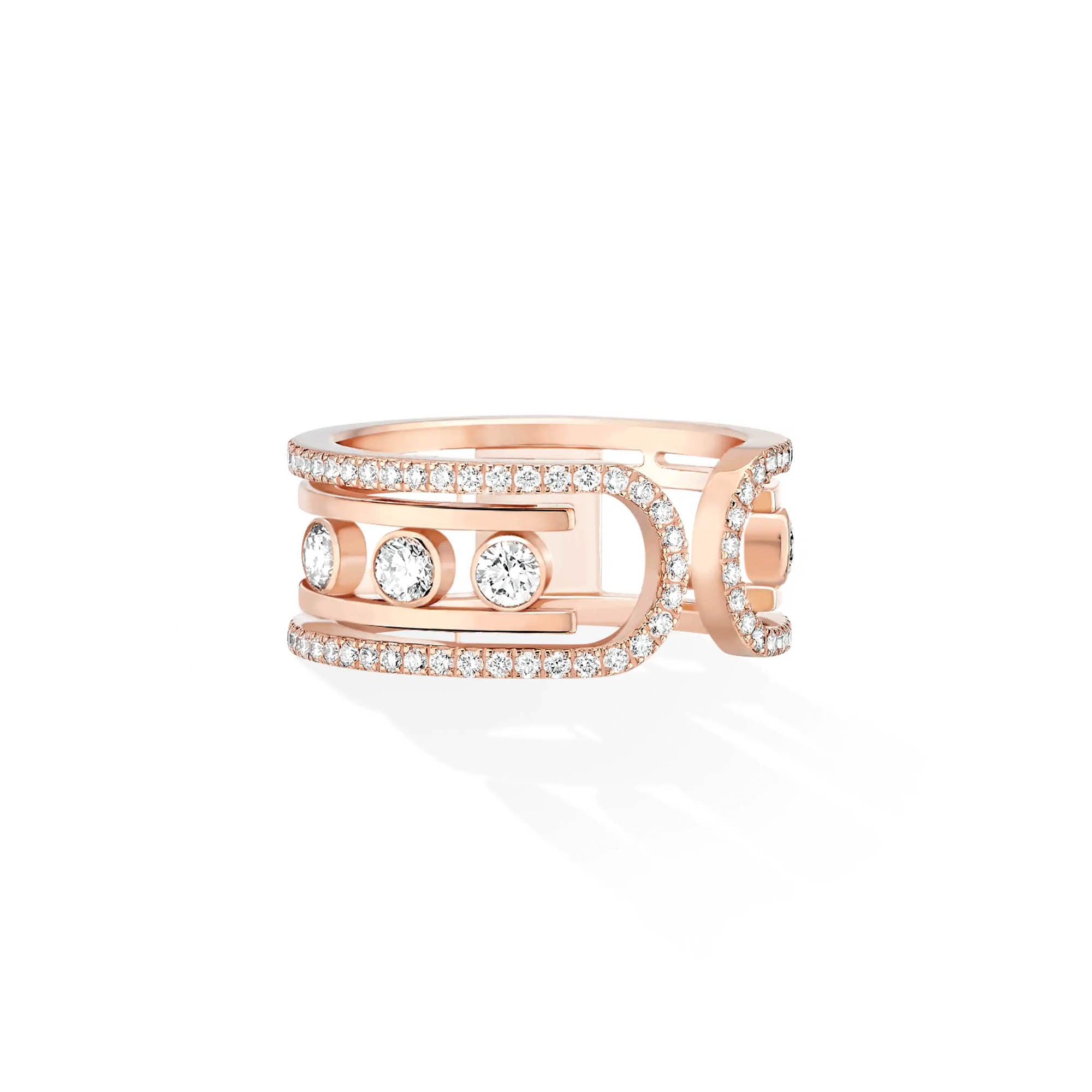 Messika Move 10th Ring (11955-PG) aus Roségold mit Diamant