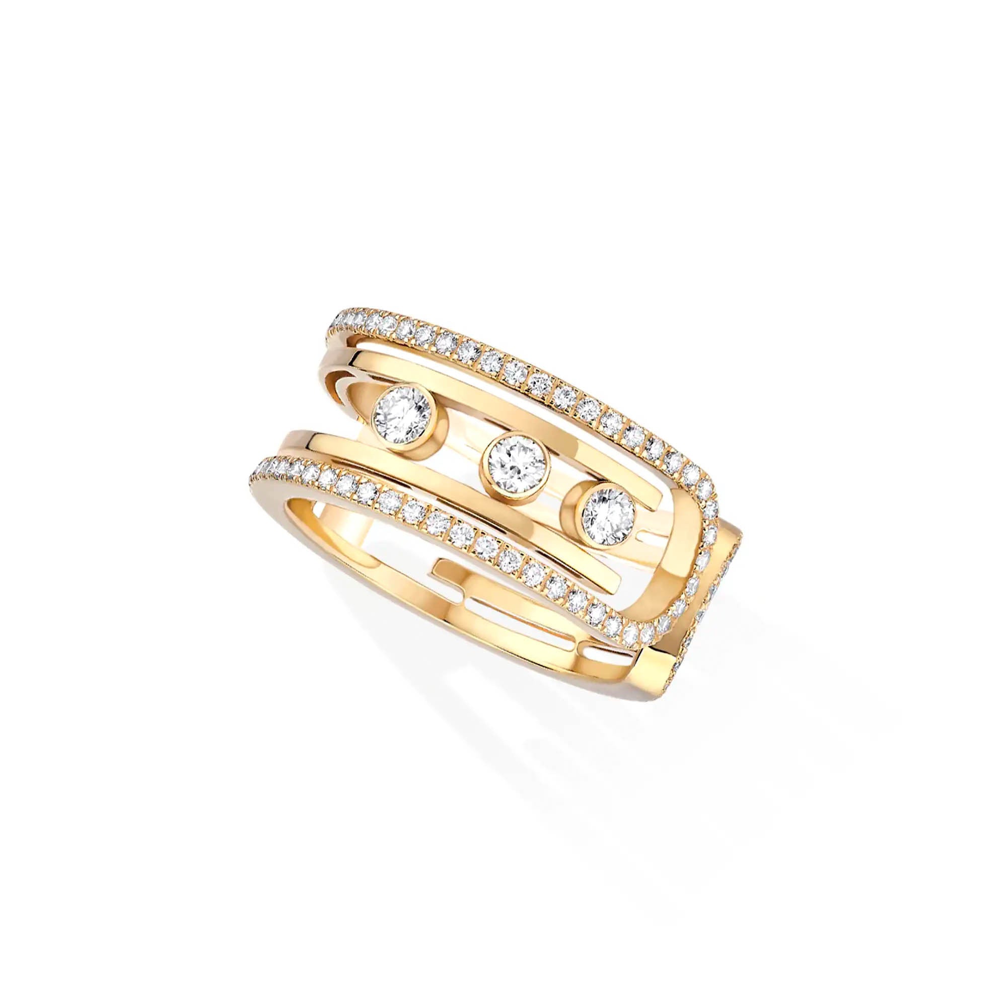 Messika Move 10th Ring (11955-YG) aus Gelbgold mit Diamant