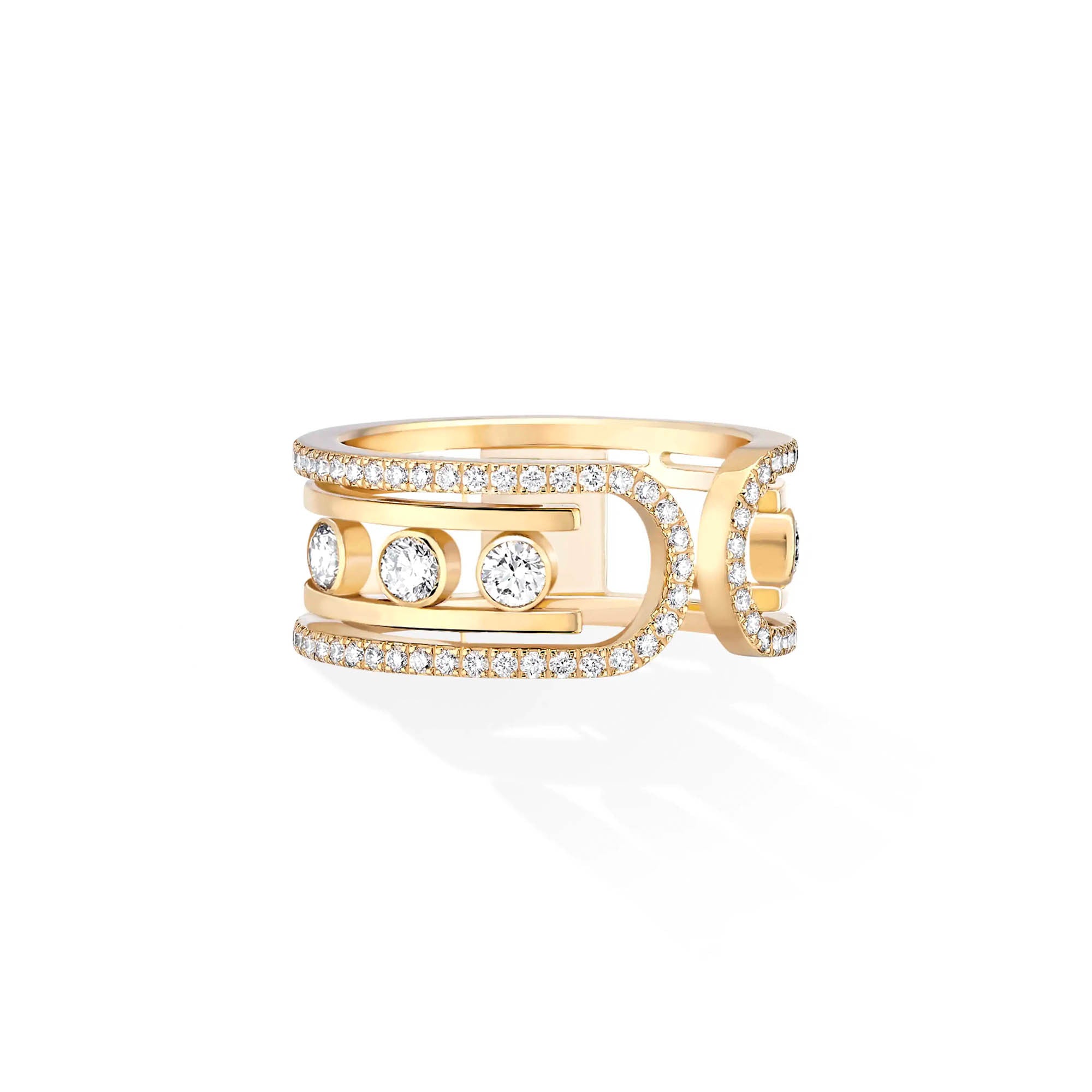 Messika Move 10th Ring (11955-YG) aus Gelbgold mit Diamant