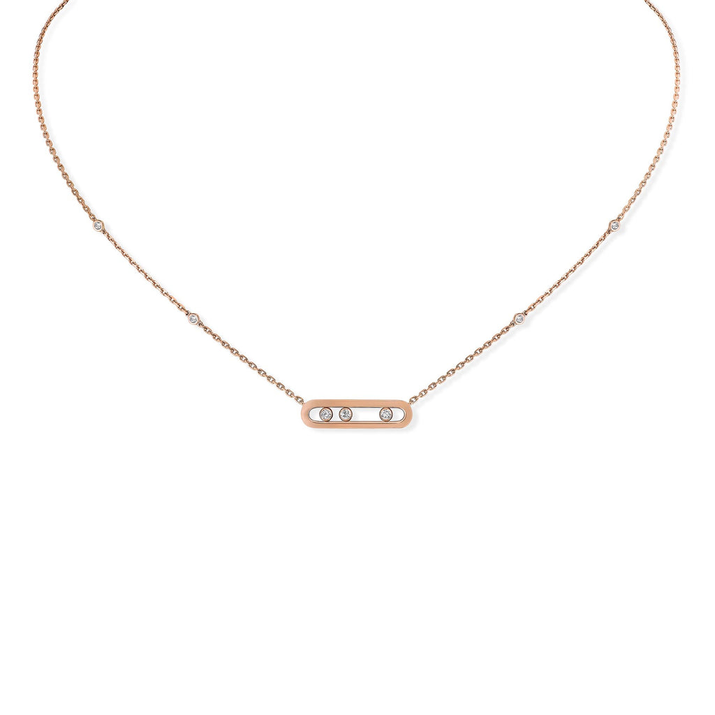 Messika Move Classique Baby Halskette (04323-PG) aus Roségold mit Diamant