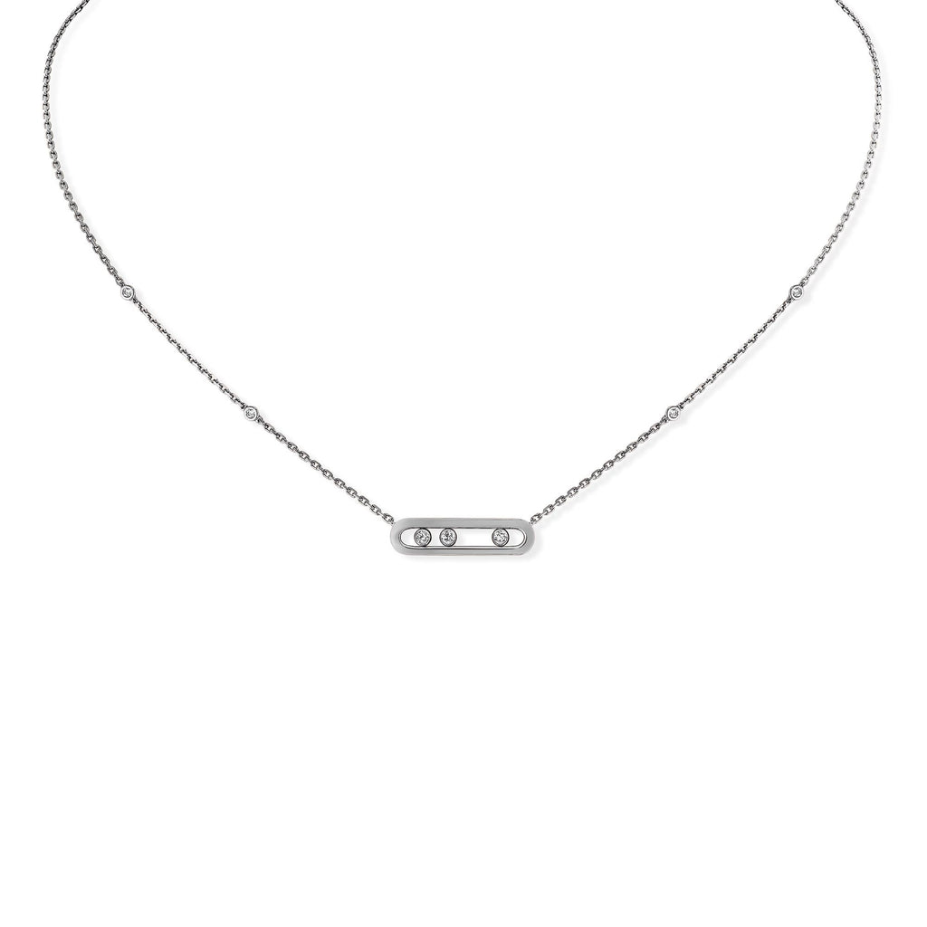 Messika Move Classique Baby Halskette (04323-WG) aus Weißgold mit Diamant
