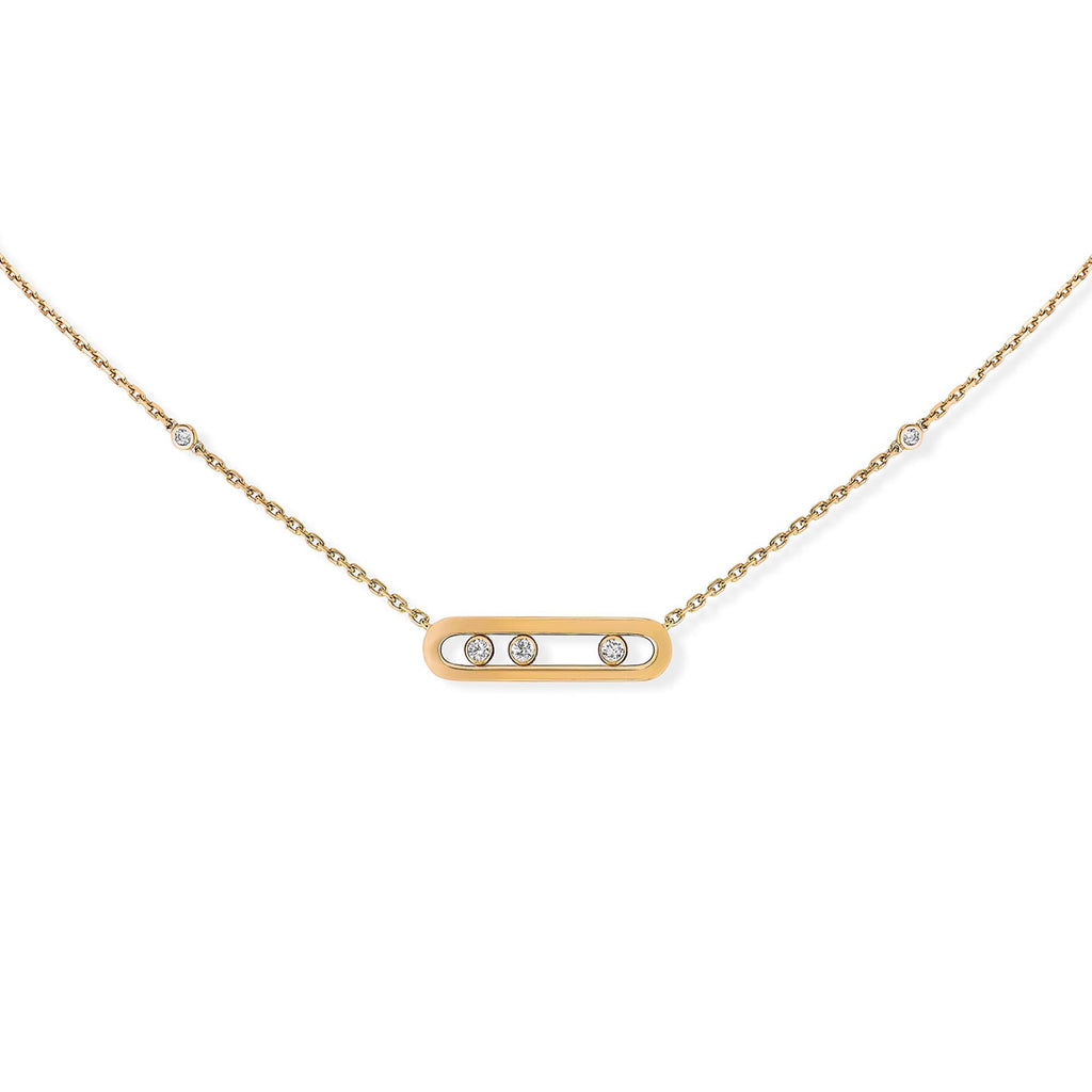 Messika Move Classique Baby Halskette (04323-YG) aus Gelbgold mit Diamant
