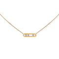 Messika Move Classique Baby Halskette (04323-YG) aus Gelbgold mit Diamant