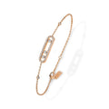 Messika Move Classique Baby Pavé Armband (04325-PG) aus Roségold mit Diamant
