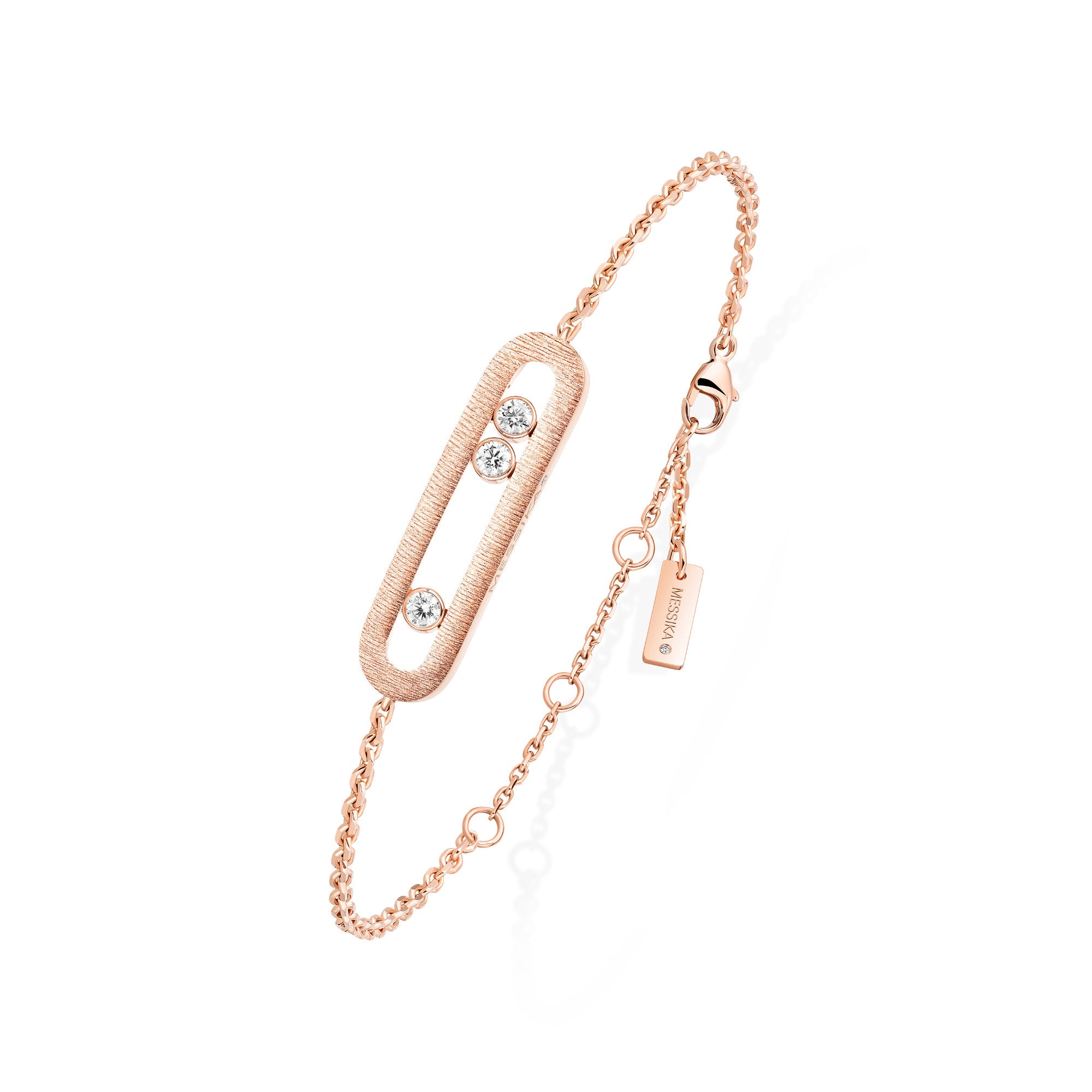 Messika Move Classique Ciselé Armband (14586-PG) aus Roségold mit Diamant