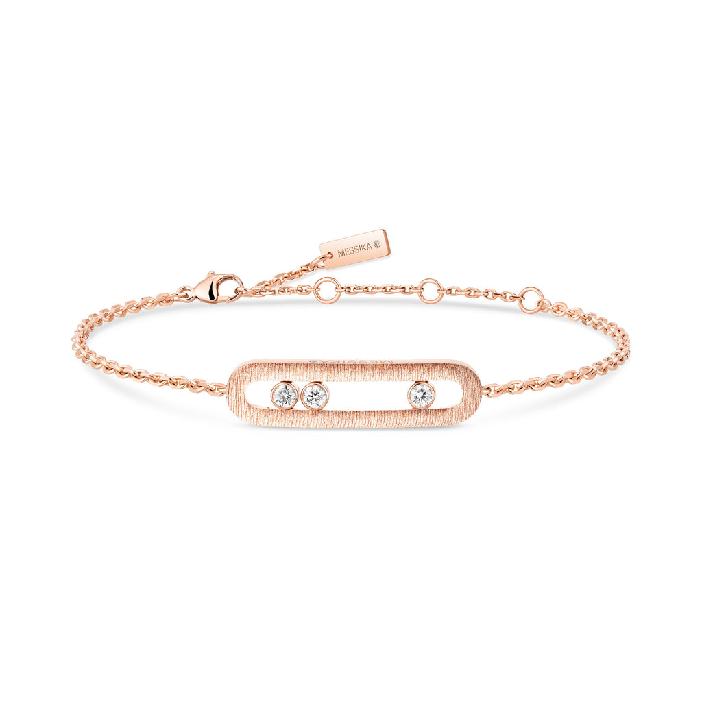 Messika Move Classique Ciselé Armband (14586-PG) aus Roségold mit Diamant
