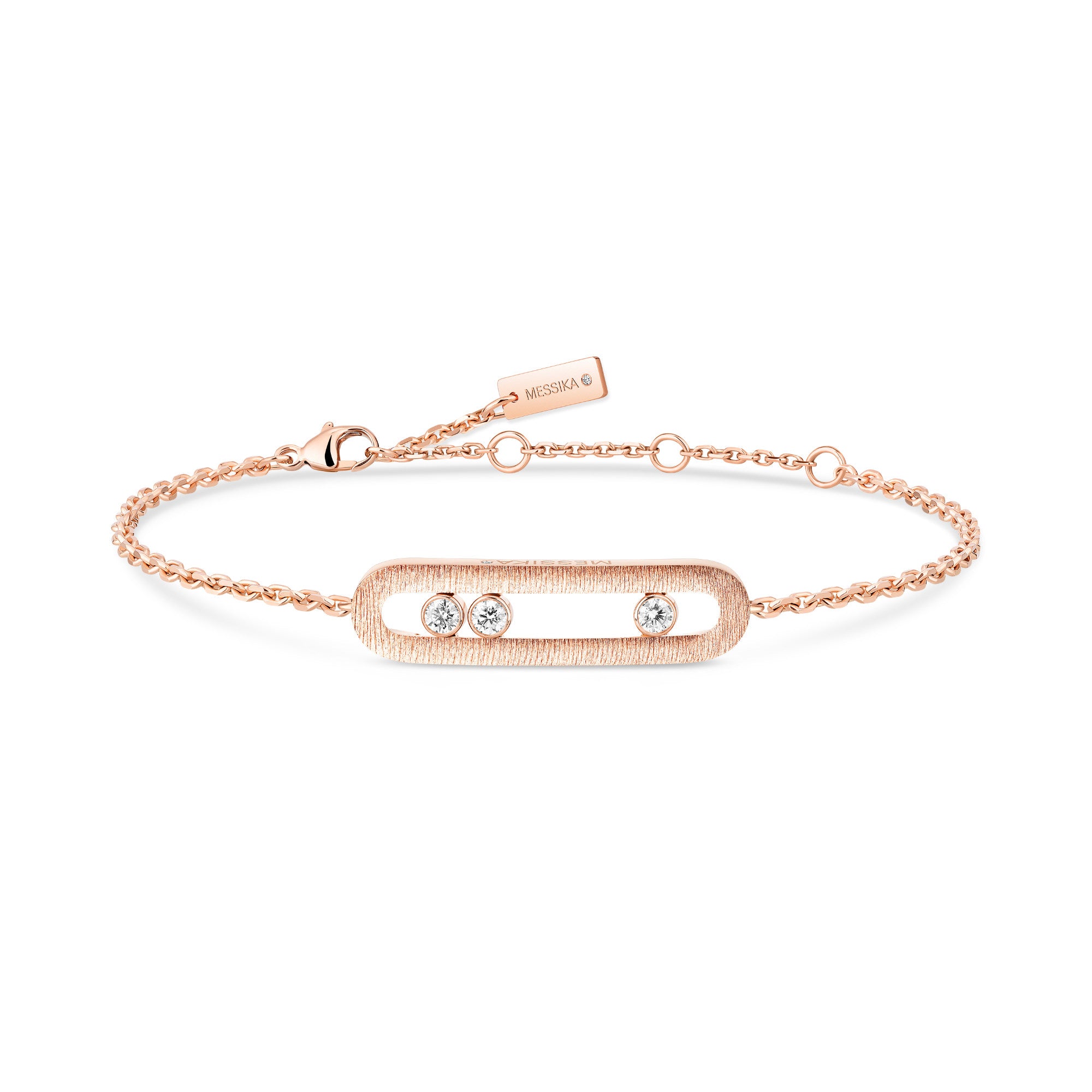 Messika Move Classique Ciselé Armband (14586-PG) aus Roségold mit Diamant