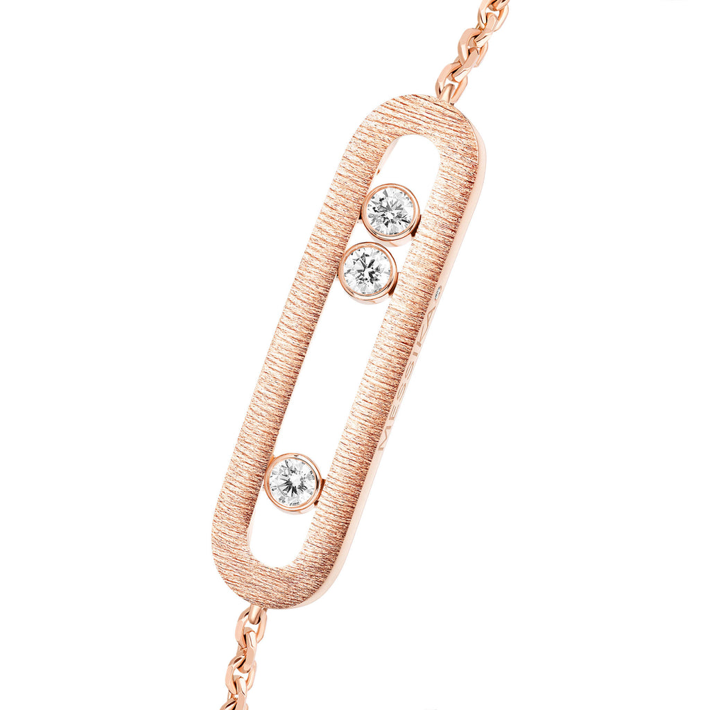 Messika Move Classique Ciselé Armband (14586-PG) aus Roségold mit Diamant