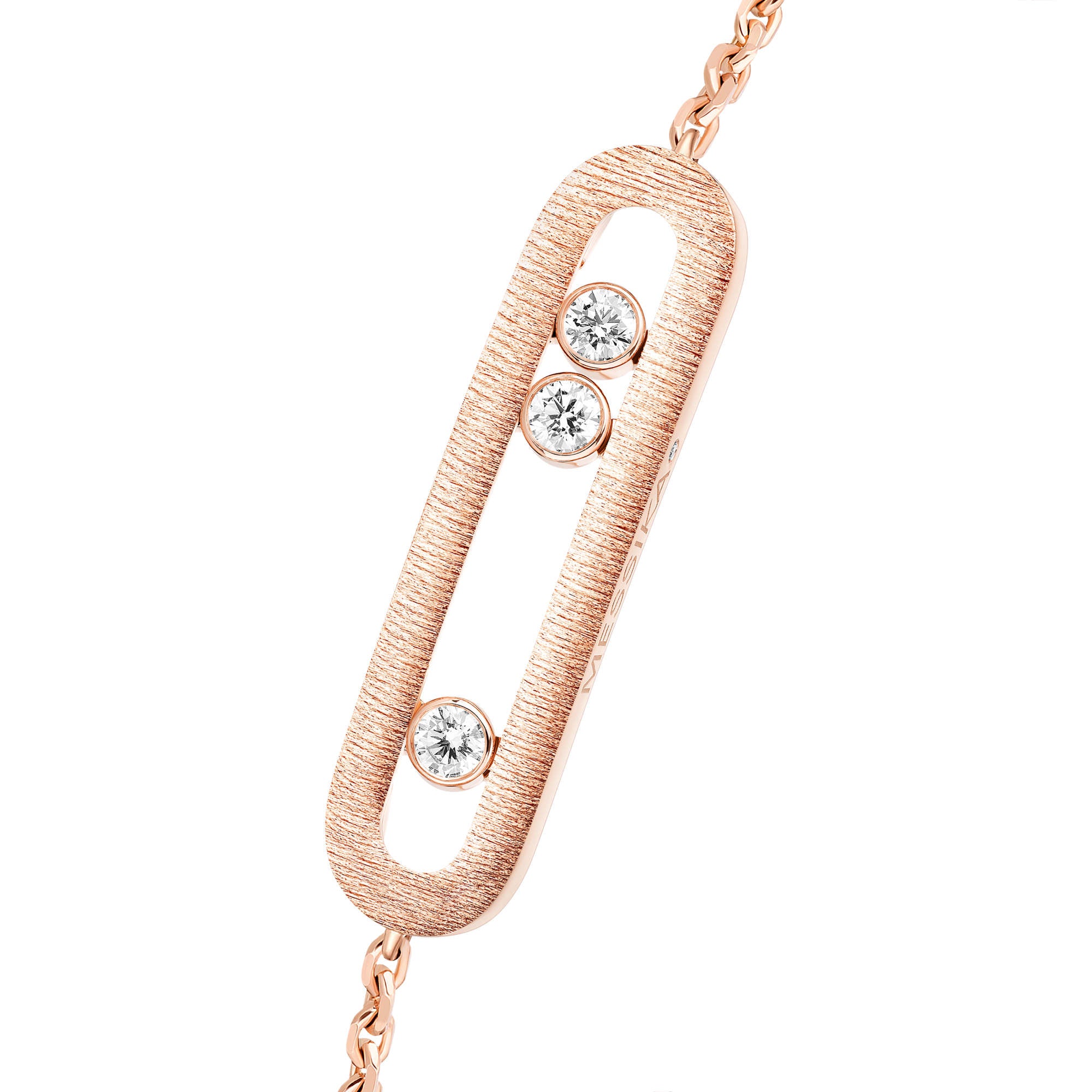 Messika Move Classique Ciselé Armband (14586-PG) aus Roségold mit Diamant