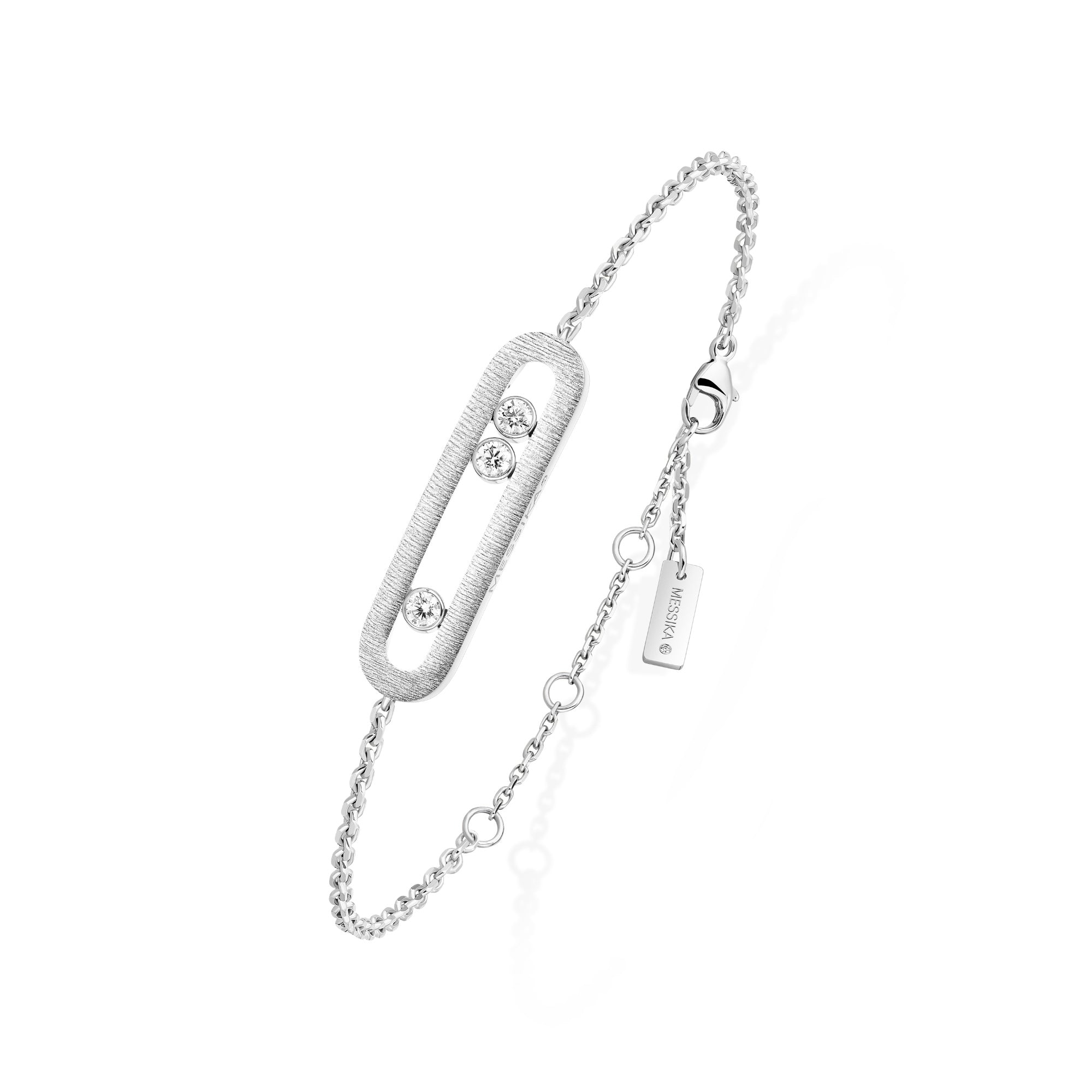 Messika Move Classique Ciselé Armband (14586-WG) aus Weißgold mit Diamant