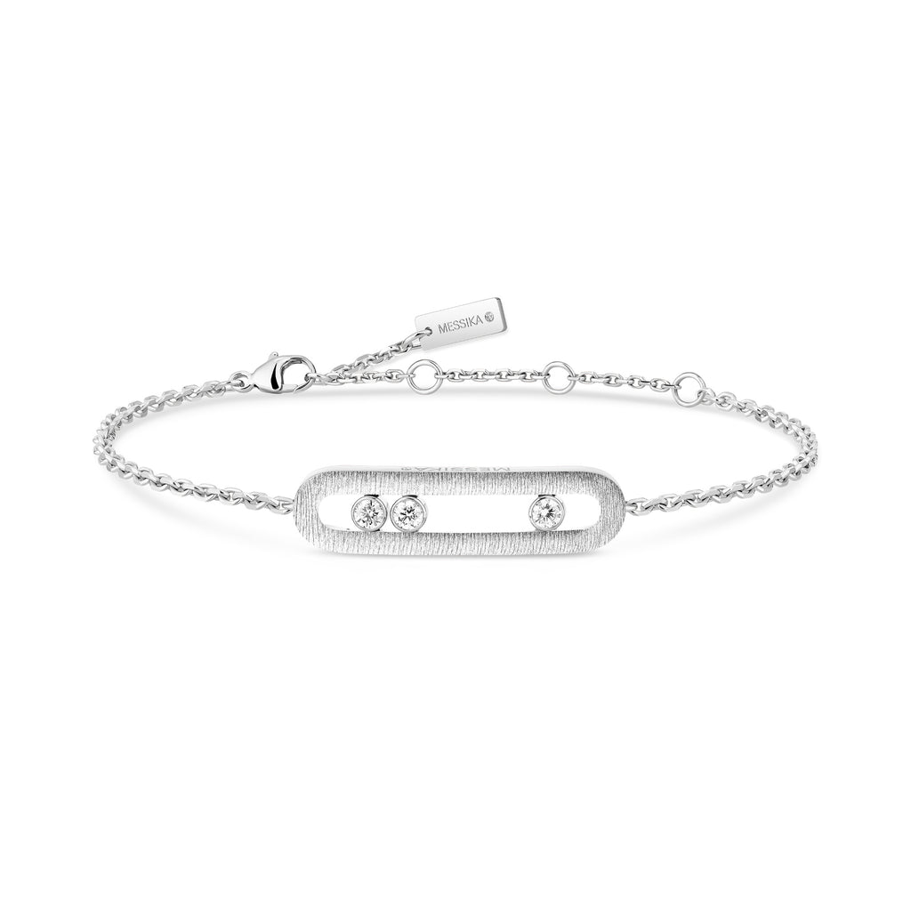 Messika Move Classique Ciselé Armband (14586-WG) aus Weißgold mit Diamant