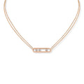 Messika Move Classique Halskette (03997-PG) aus Roségold mit Diamant