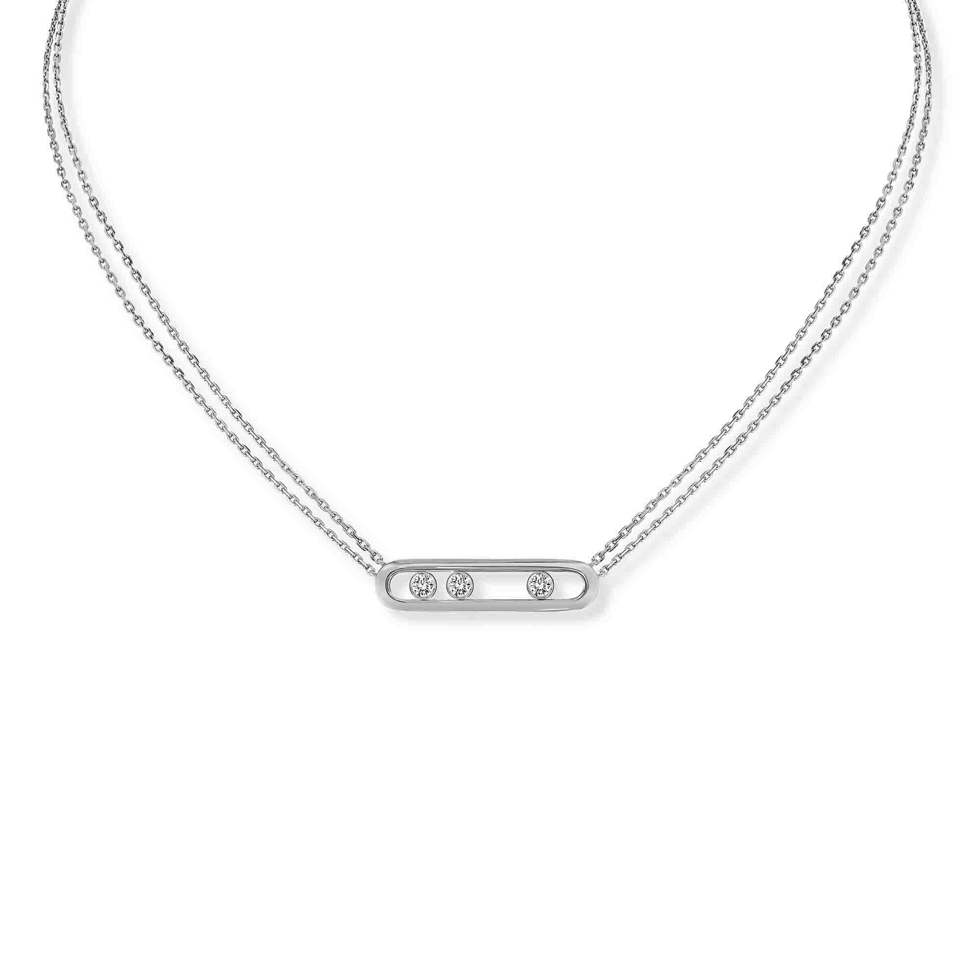 Messika Move Classique Halskette (03997-WG) aus Weißgold mit Diamant