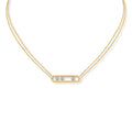 Messika Move Classique Halskette (03997-YG) aus Gelbgold mit Diamant