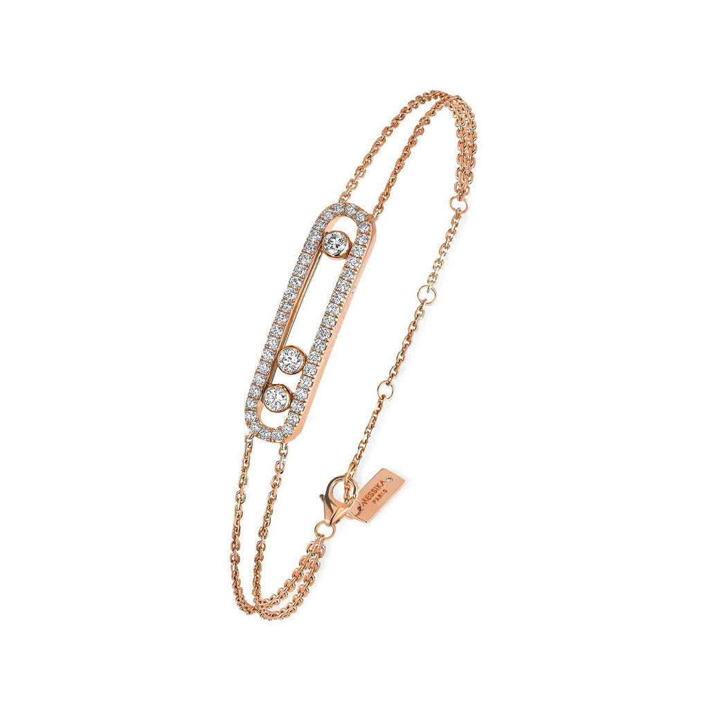 Messika Move Classique Pavé Armband (03995-PG) aus Roségold mit Diamant