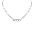 Messika Move Classique Pavé Halskette (03994-WG) aus Weißgold mit Diamant